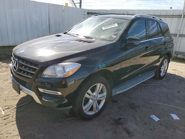 4JGDA5HB4CA020103 - 2012 MERCEDES-BENZ ML 350 4MATIC BLACK photo 1