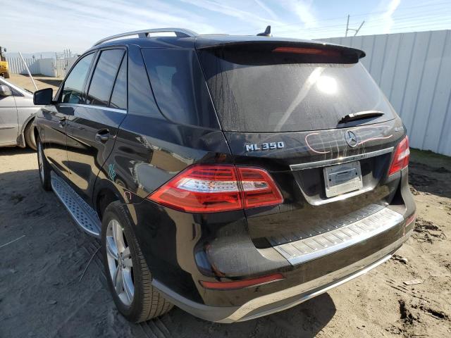 4JGDA5HB4CA020103 - 2012 MERCEDES-BENZ ML 350 4MATIC BLACK photo 2