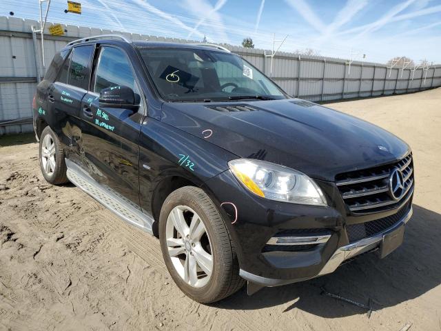 4JGDA5HB4CA020103 - 2012 MERCEDES-BENZ ML 350 4MATIC BLACK photo 4