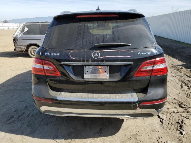 4JGDA5HB4CA020103 - 2012 MERCEDES-BENZ ML 350 4MATIC BLACK photo 6