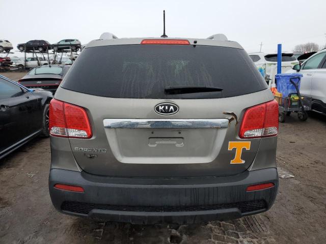 5XYKTDA27DG390103 - 2013 KIA SORENTO LX GRAY photo 6