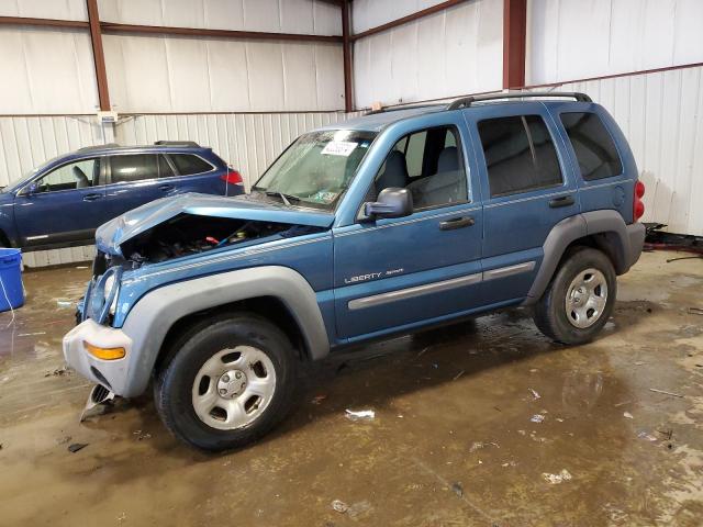 1J4GL48K33W529330 - 2003 JEEP LIBERTY SPORT BLUE photo 1