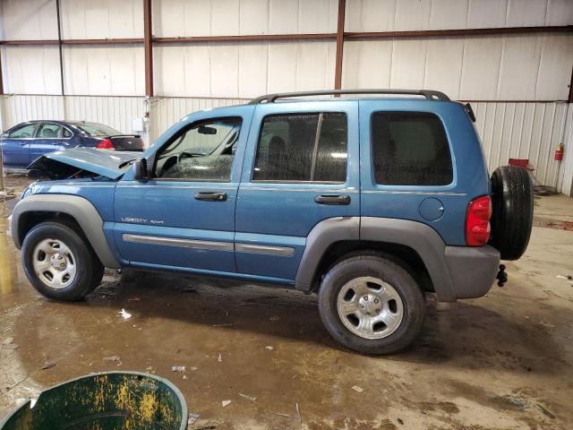 1J4GL48K33W529330 - 2003 JEEP LIBERTY SPORT BLUE photo 2