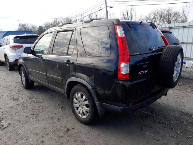 JHLRD78936C040154 - 2006 HONDA CR-V SE BLACK photo 2