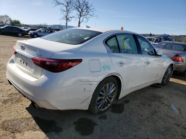 JN1EV7AP5JM350393 - 2018 INFINITI Q50 LUXE WHITE photo 3