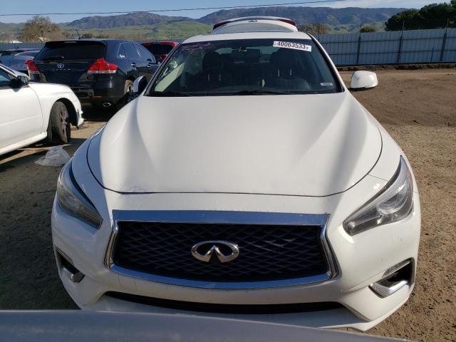 JN1EV7AP5JM350393 - 2018 INFINITI Q50 LUXE WHITE photo 5