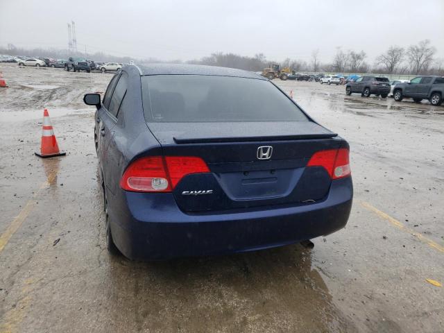 1HGFA16978L032037 - 2008 HONDA CIVIC EXL BLUE photo 6