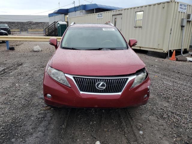 2T2ZK1BA4AC019599 - 2010 LEXUS RX 350 RED photo 5