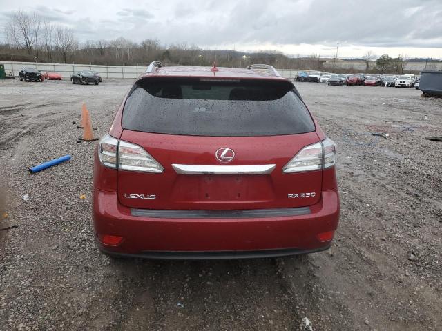 2T2ZK1BA4AC019599 - 2010 LEXUS RX 350 RED photo 6