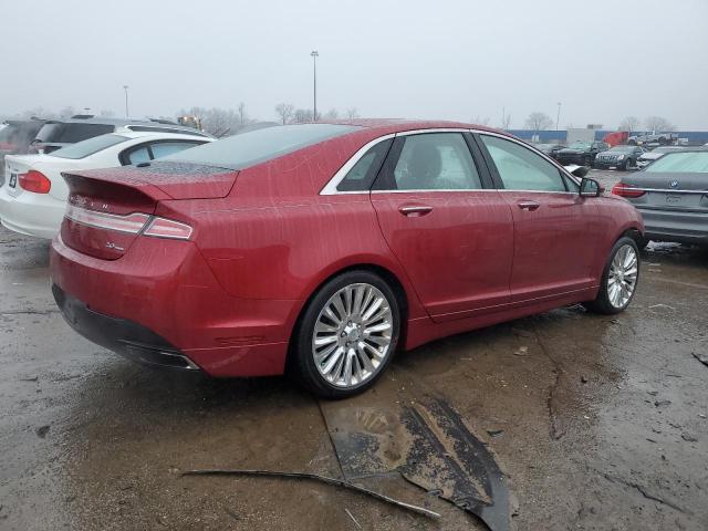 3LN6L2G98FR610380 - 2015 LINCOLN MKZ RED photo 3