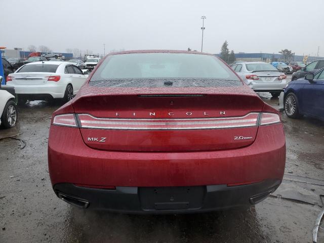 3LN6L2G98FR610380 - 2015 LINCOLN MKZ RED photo 6