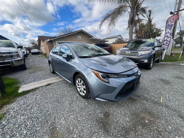 5YFEPMAE0MP247517 - 2021 TOYOTA COROLLA LE BLUE photo 1