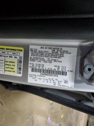 3FA6P0HD2ER312976 - 2014 FORD FUSION SE SILVER photo 13