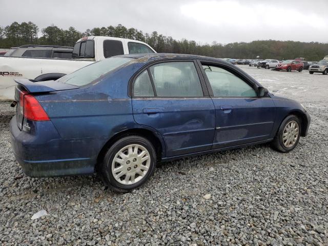 2HGES16595H560449 - 2005 HONDA CIVIC LX BLUE photo 3