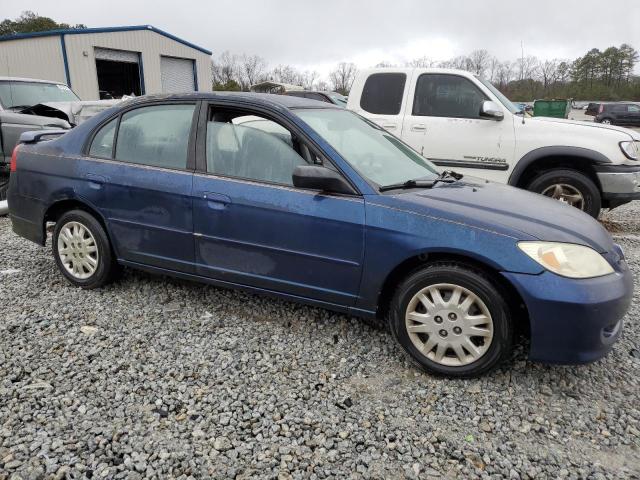 2HGES16595H560449 - 2005 HONDA CIVIC LX BLUE photo 4