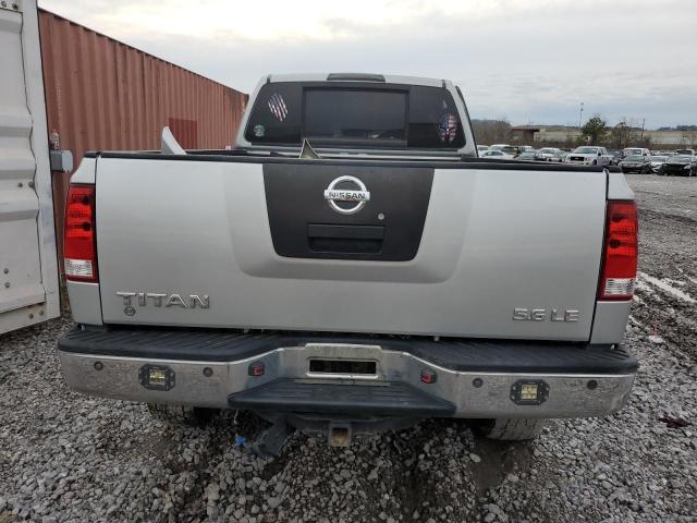 1N6BA07G28N340190 - 2008 NISSAN TITAN XE SILVER photo 6