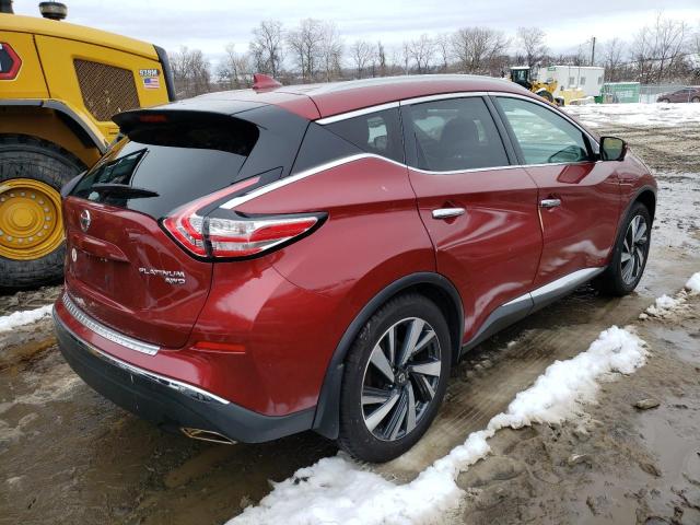 5N1AZ2MH1JN159888 - 2018 NISSAN MURANO S RED photo 3