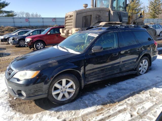 4S4BP61C387350155 - 2008 SUBARU OUTBACK 2.5I BLACK photo 1