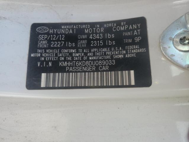 KMHHT6KD8DU089033 - 2013 HYUNDAI GENESIS CO 2.0T WHITE photo 13