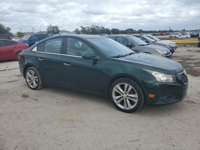 1G1PG5SB7E7306450 - 2014 CHEVROLET CRUZE LTZ GREEN photo 4