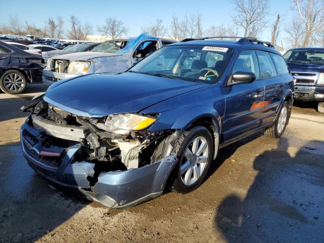 4S4BP61C787321046 - 2008 SUBARU OUTBACK 2.5I BLUE photo 1