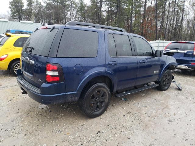 1FMEU73E78UA57502 - 2008 FORD EXPLORER XLT BLUE photo 3