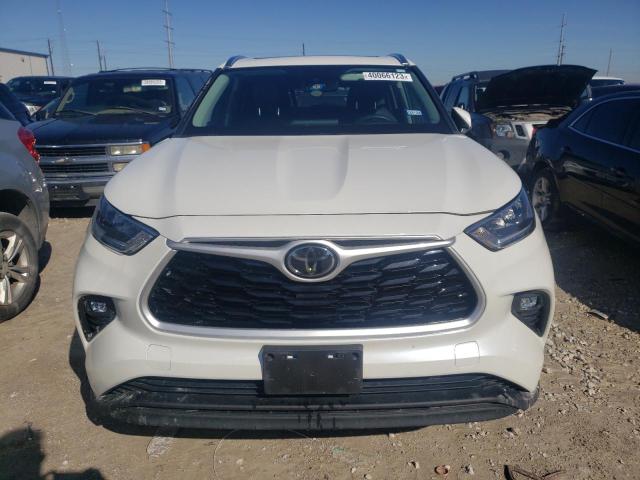 5TDGZRAHXLS513108 - 2020 TOYOTA HIGHLANDER XLE WHITE photo 5