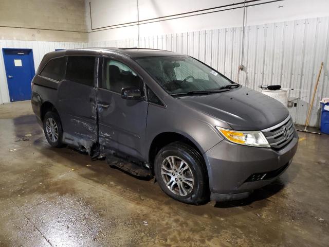 5FNRL5H63DB055019 - 2013 HONDA ODYSSEY EXL GRAY photo 4