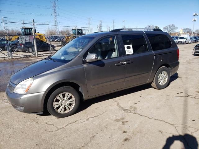 KNDMG4C76B6407074 - 2011 KIA SEDONA LX GRAY photo 1