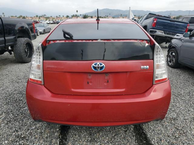 JTDKN3DU5A0003101 - 2010 TOYOTA PRIUS RED photo 6