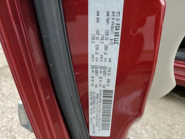 2C4RC1BG0GR113722 - 2016 CHRYSLER TOWN & COU TOURING წითელი ფოტო 14