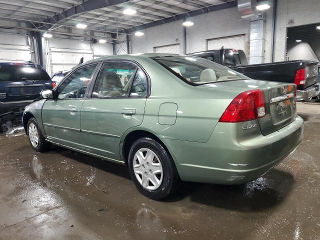 1HGES165X3L023198 - 2003 HONDA CIVIC LX GREEN photo 2