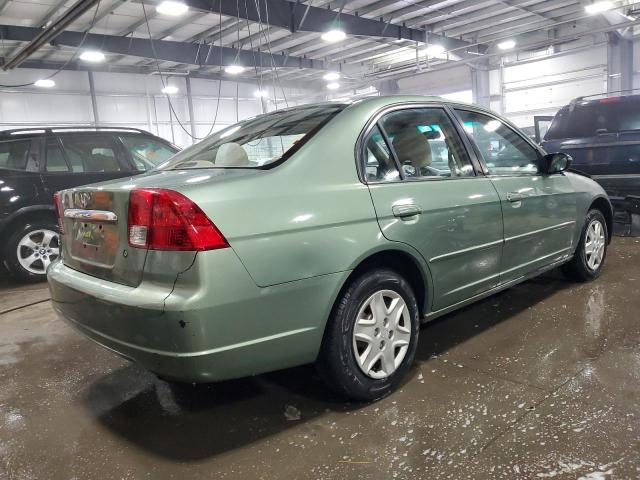 1HGES165X3L023198 - 2003 HONDA CIVIC LX GREEN photo 3