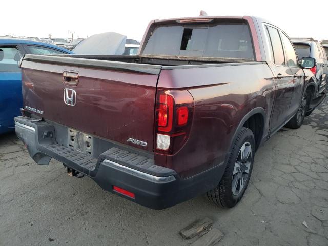 5FPYK3F59KB042387 - 2019 HONDA RIDGELINE RTL BURGUNDY photo 3