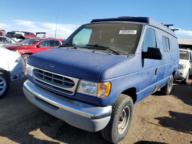 1FDSE34L7YHA00070 - 2000 FORD ECONOLINE E350 SUPER DUTY VAN BLUE photo 1