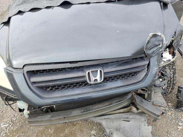 2HKYF18534H512481 - 2004 HONDA PILOT EXL GRAY photo 12