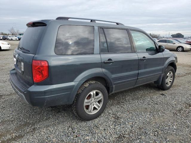 2HKYF18534H512481 - 2004 HONDA PILOT EXL GRAY photo 3