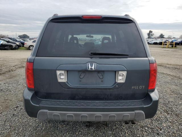 2HKYF18534H512481 - 2004 HONDA PILOT EXL GRAY photo 6