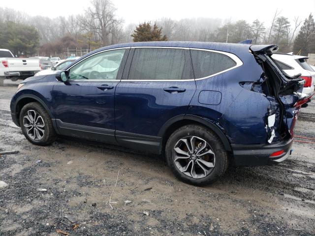 2HKRW2H89LH619151 - 2020 HONDA CR-V EXL BLUE photo 2