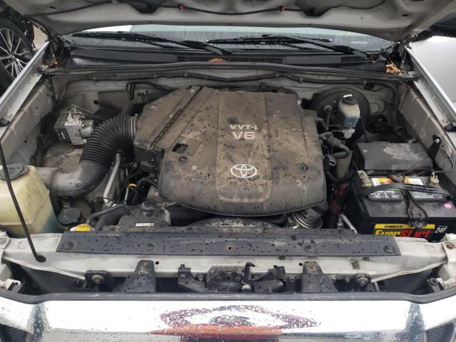 5TEJU62NX6Z221120 - 2006 TOYOTA TACOMA DOUBLE CAB PRERUNNER SILVER photo 11