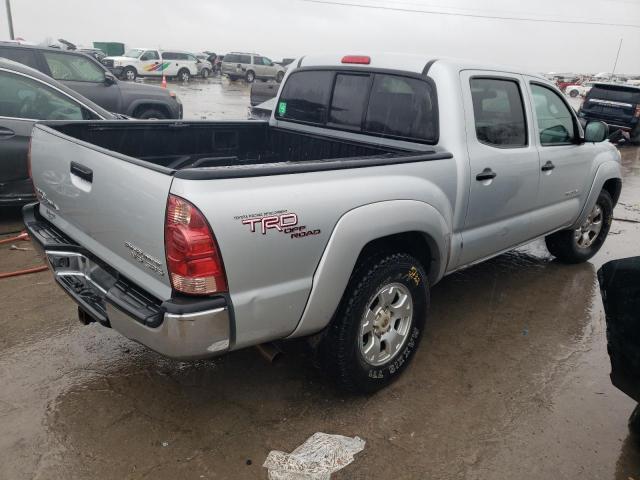 5TEJU62NX6Z221120 - 2006 TOYOTA TACOMA DOUBLE CAB PRERUNNER SILVER photo 3
