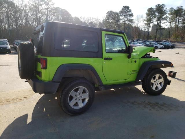 1C4AJWAG7DL501732 - 2013 JEEP WRANGLER SPORT GREEN photo 3