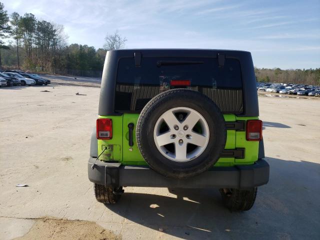 1C4AJWAG7DL501732 - 2013 JEEP WRANGLER SPORT GREEN photo 6