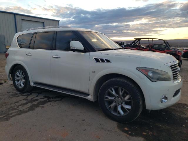 JN8AZ2NC1E9352956 - 2014 INFINITI QX80 WHITE photo 4