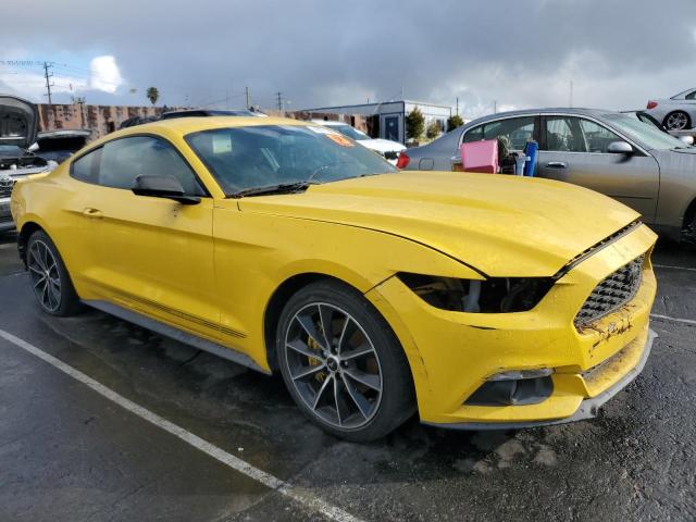 1FA6P8TH1F5319124 - 2015 FORD MUSTANG YELLOW photo 4