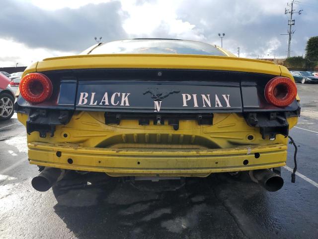 1FA6P8TH1F5319124 - 2015 FORD MUSTANG YELLOW photo 6