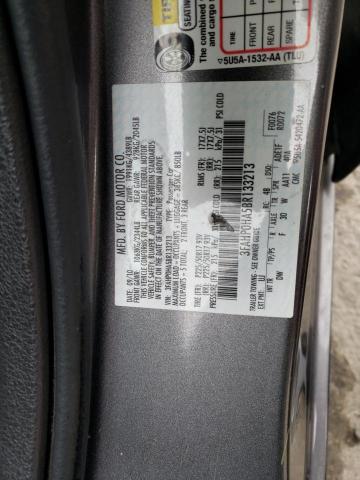 3FAHP0HA5BR133213 - 2011 FORD FUSION SE GRAY photo 12