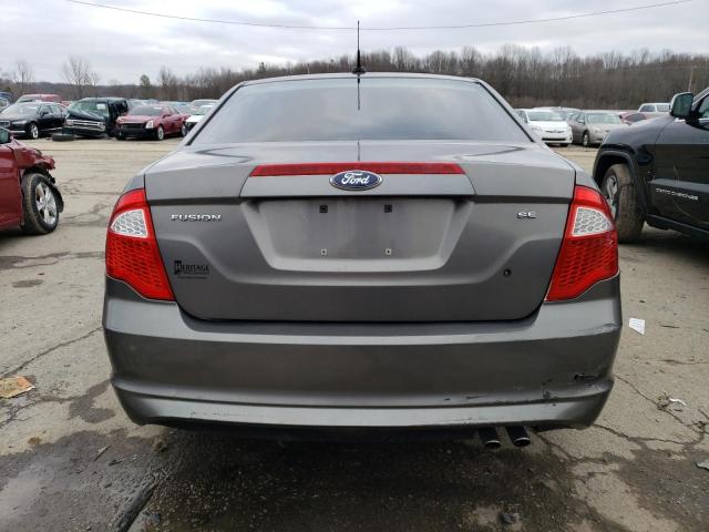 3FAHP0HA5BR133213 - 2011 FORD FUSION SE GRAY photo 6