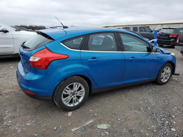 1FAHP3M23CL447880 - 2012 FORD FOCUS SEL BLUE photo 3