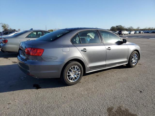 3VW2K7AJ0DM240605 - 2013 VOLKSWAGEN JETTA BASE GRAY photo 3